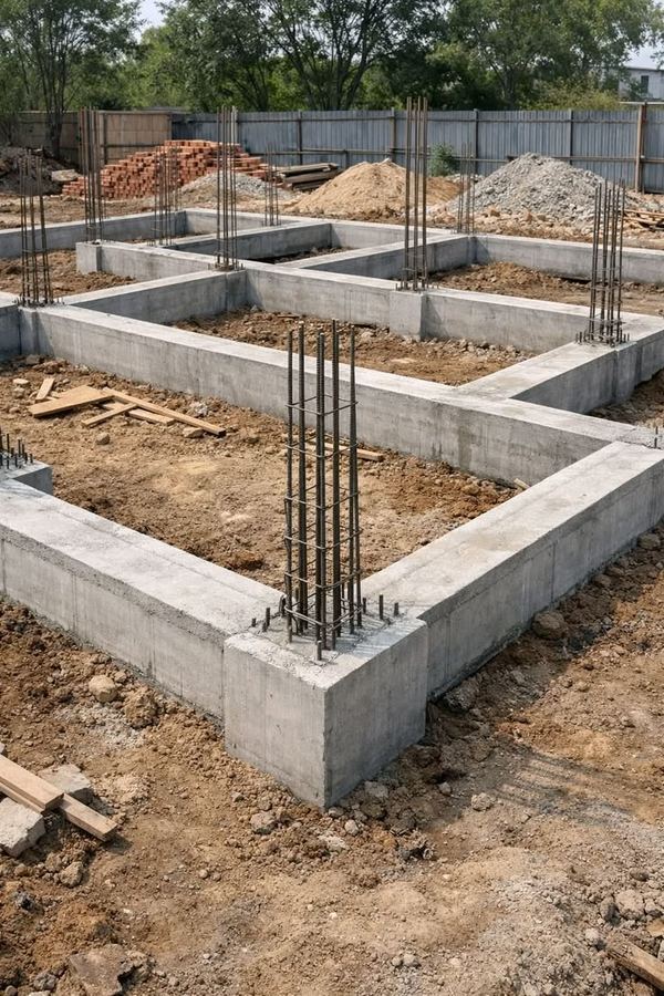 Fondations en béton armé