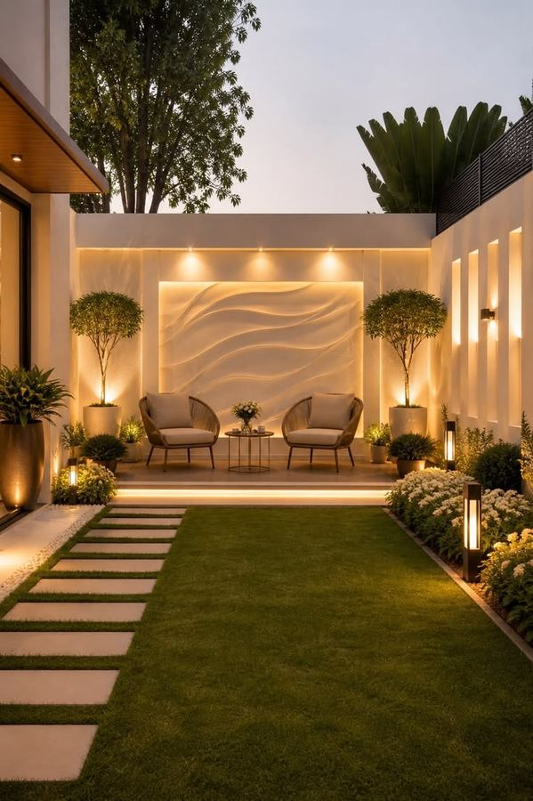 Terrasse et jardin
